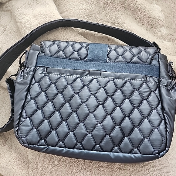 NEW LUG Metallic Indigo Harness Crossbody Bag NWT - Picture 5 of 9